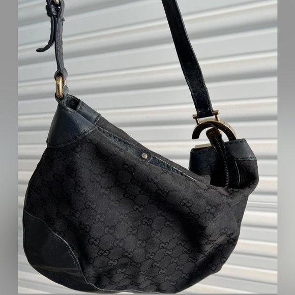 Gucci black fabric and leather shoulder bag 💥☝️🌹 - Picture 4 of 7